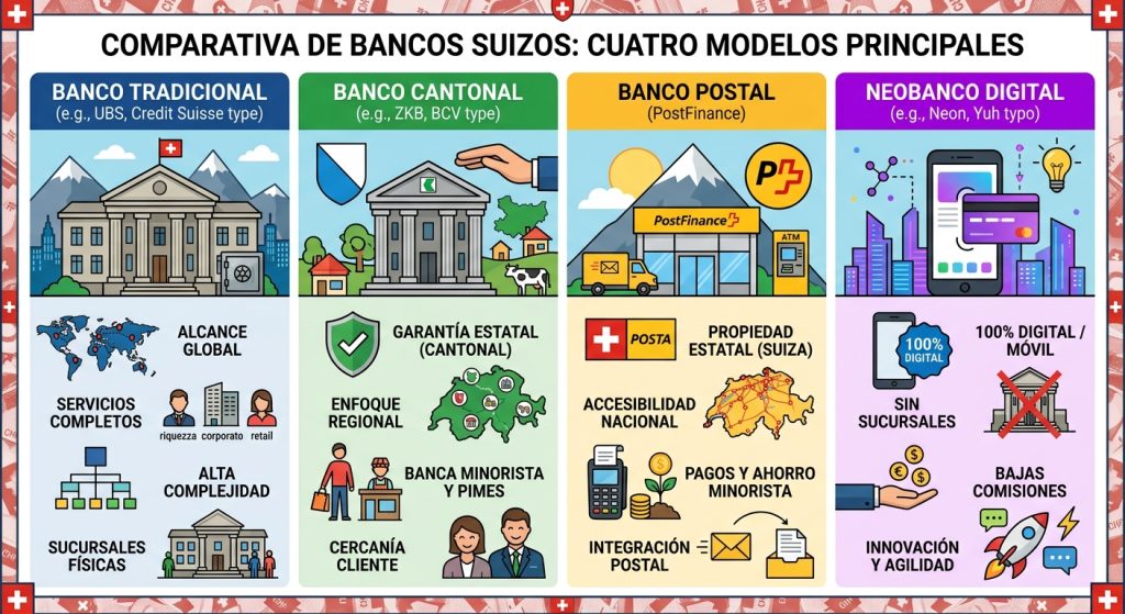 comparativa bancos suizos
