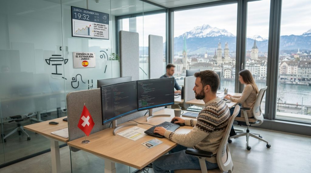 programador trabajando en suiza
