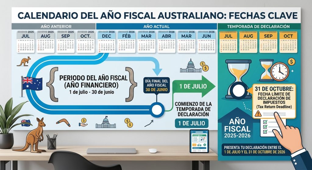 Año fiscal y plazos de declaración de la renta en Australia