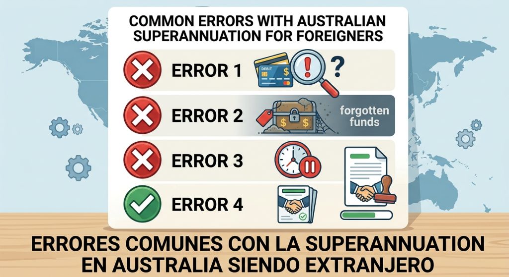 Errores comunes con la superannuation en Australia siendo extranjero