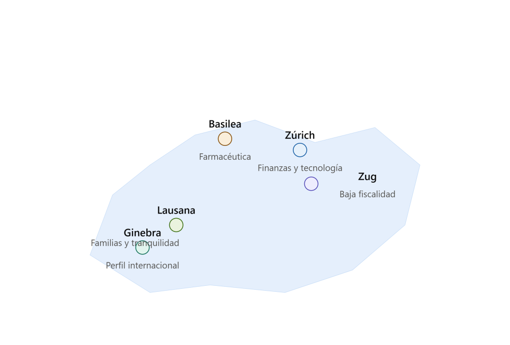 mapa ciudades suiza